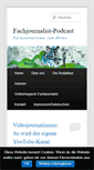 Mobile Screenshot of fachjournalist-podcast.de